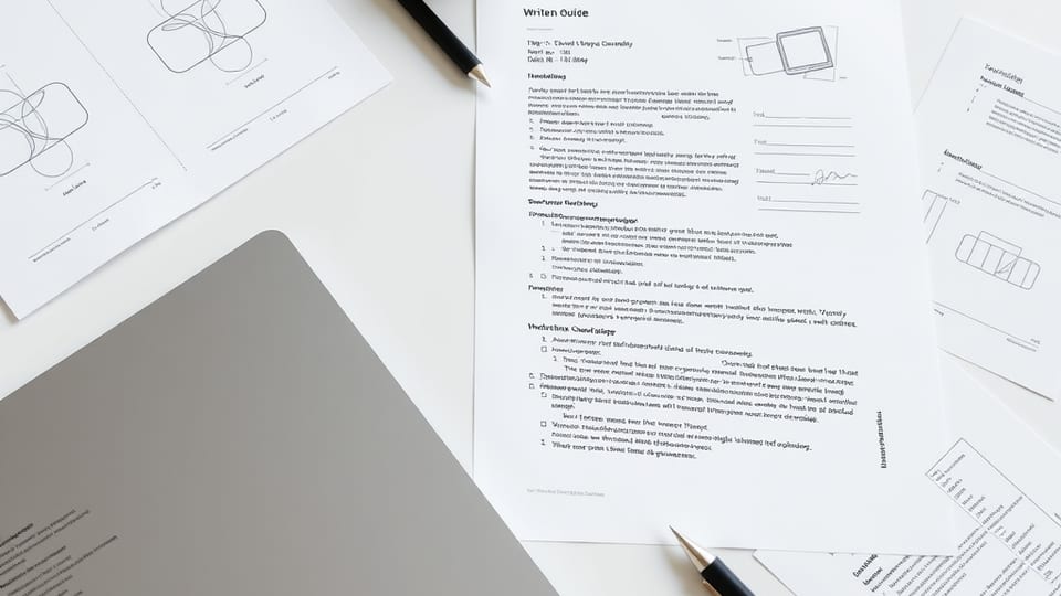 Video to written guide preview